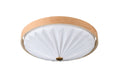 WOOD PLEATS CEILING LIGHT
